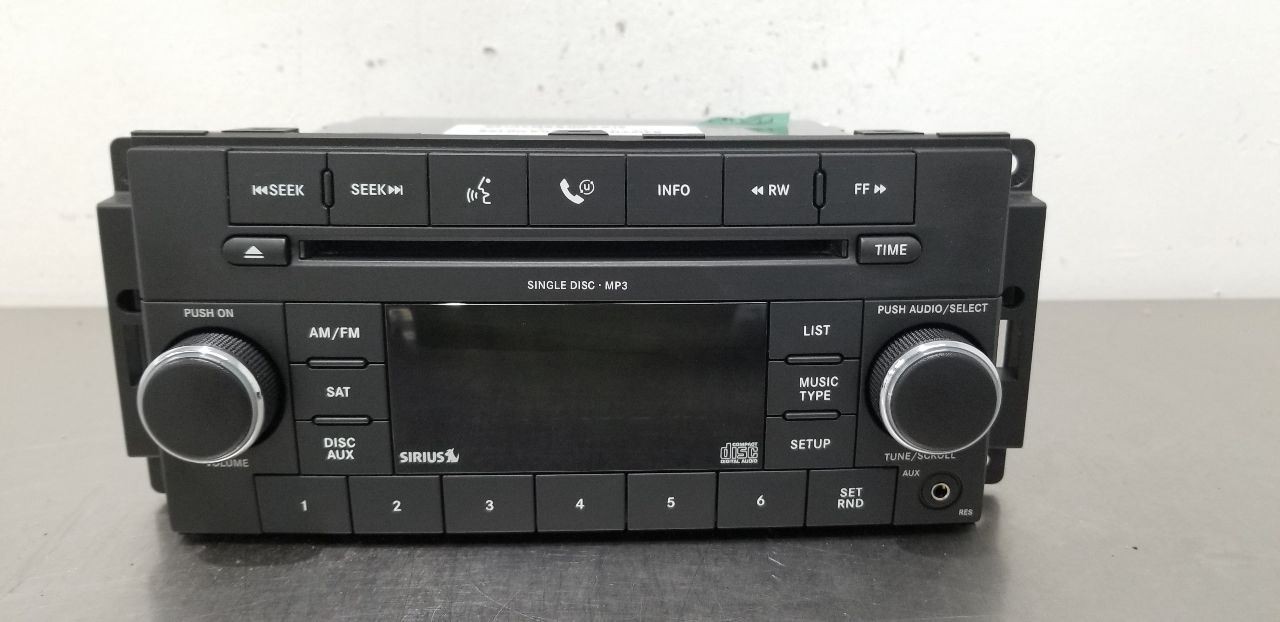 08 JEEP WRANGLE JK JKU RADIO AUDIO RECEIVER HEAD UNIT 68021163AC