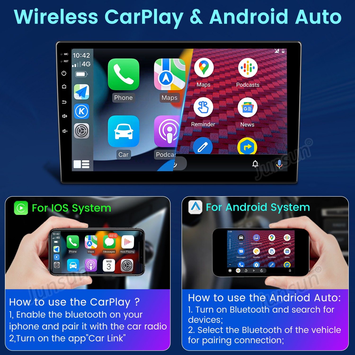 For Ford F-150 F150 2009-2012 Car Radio GPS Navi 8Core Carplay Android 15 6+128G