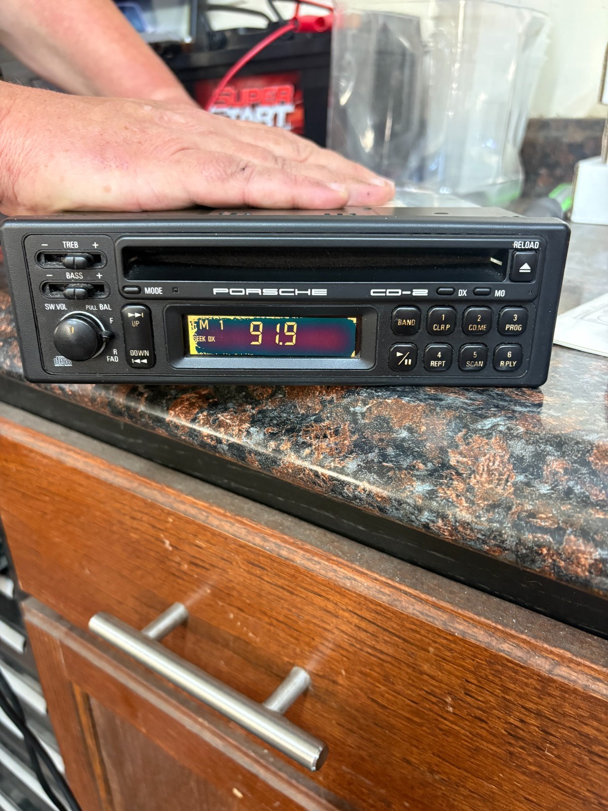 Porsche 911 964 944 928 OEM Alpine CD-2 Radio CD Player W/ Code Card Manual Test