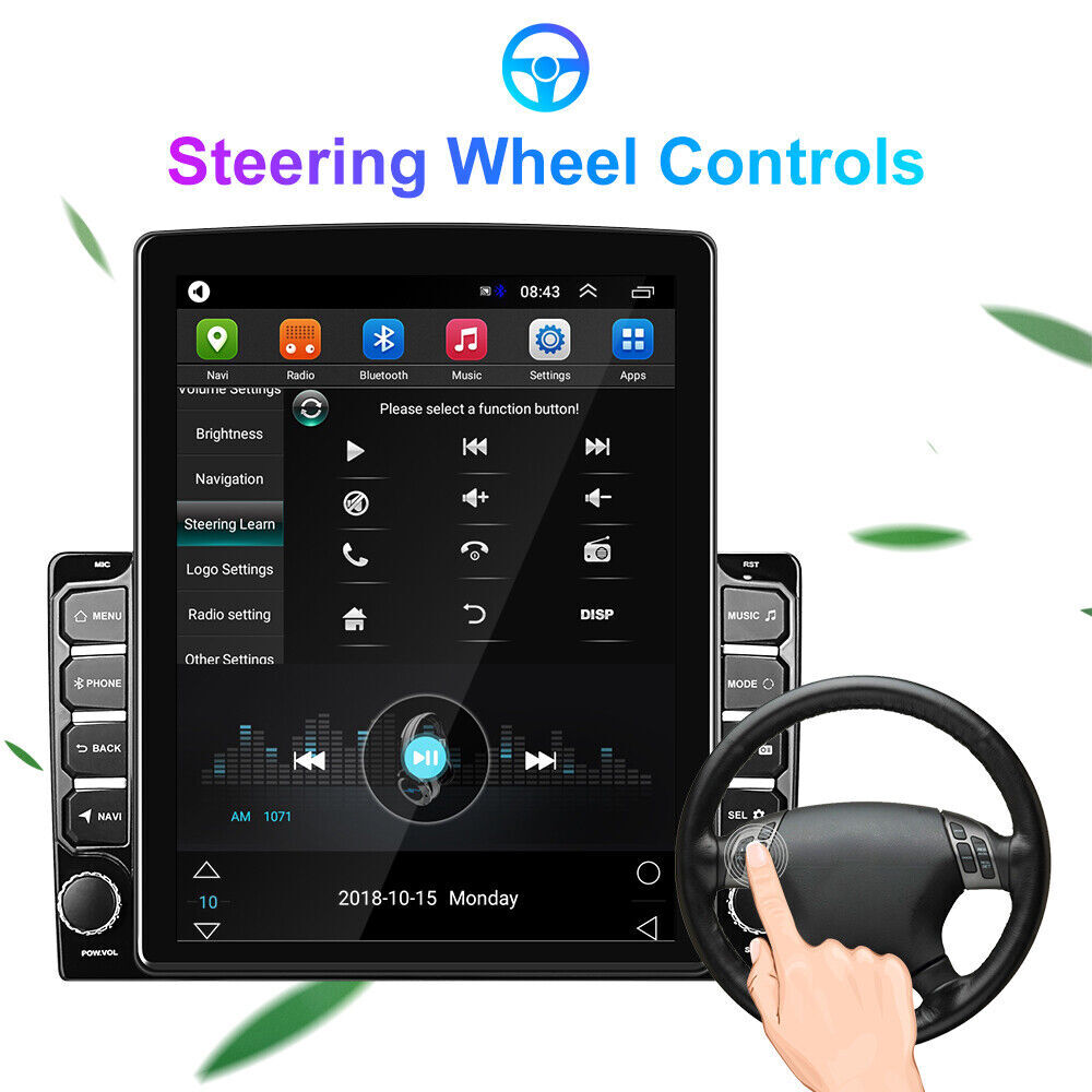 Car Stereo Radio Player Wifi Android Auto Cam Carplay 9.7″ 2Din Android 13.0 Gps