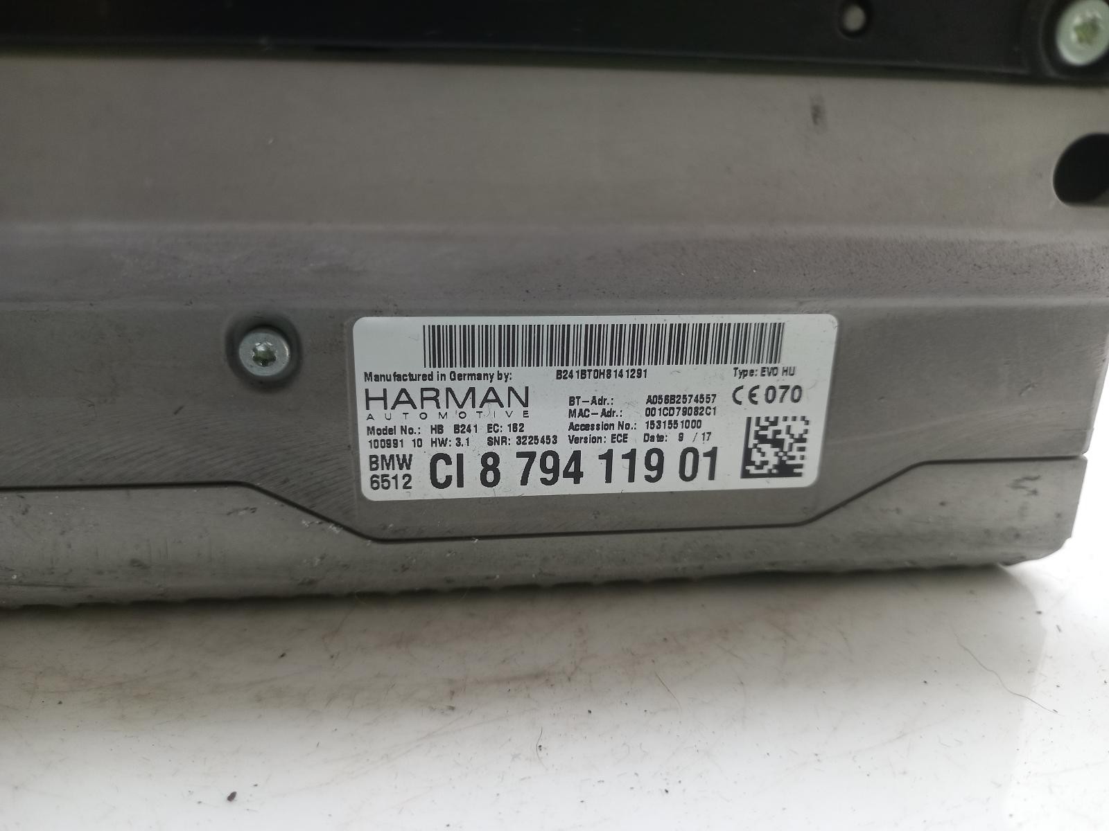 BMW 4 SERIES Radio Stereo Head Unit 2013-2020 Unknown Unknown