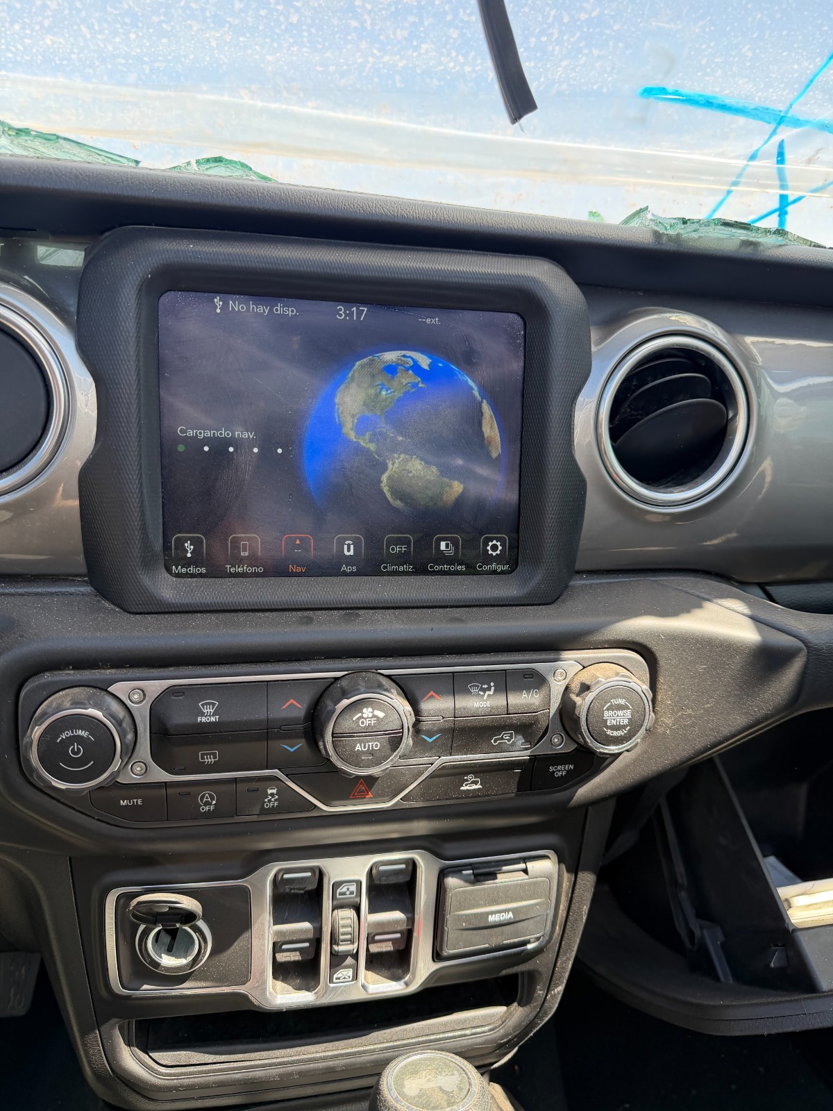 2021 2022 JEEP WRANGLER JL JLU 8.4″ U CONNECT RADIO SCREEN W/ BEZEL & CODE OEM