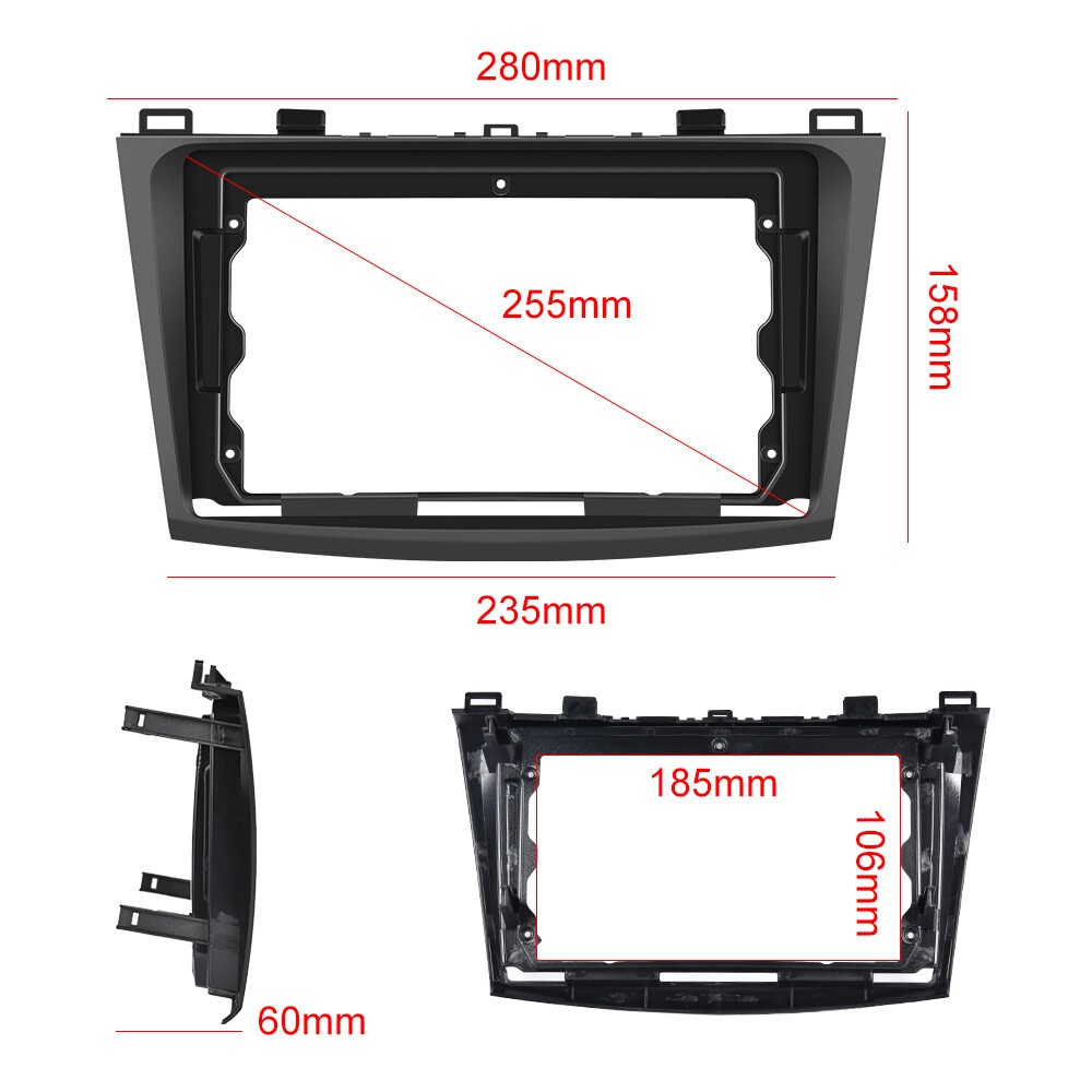 9″ For Mazda 3 2010-2013 Android 15 Carplay Car GPS Navi Radio w/RVC RDS 4+64GB