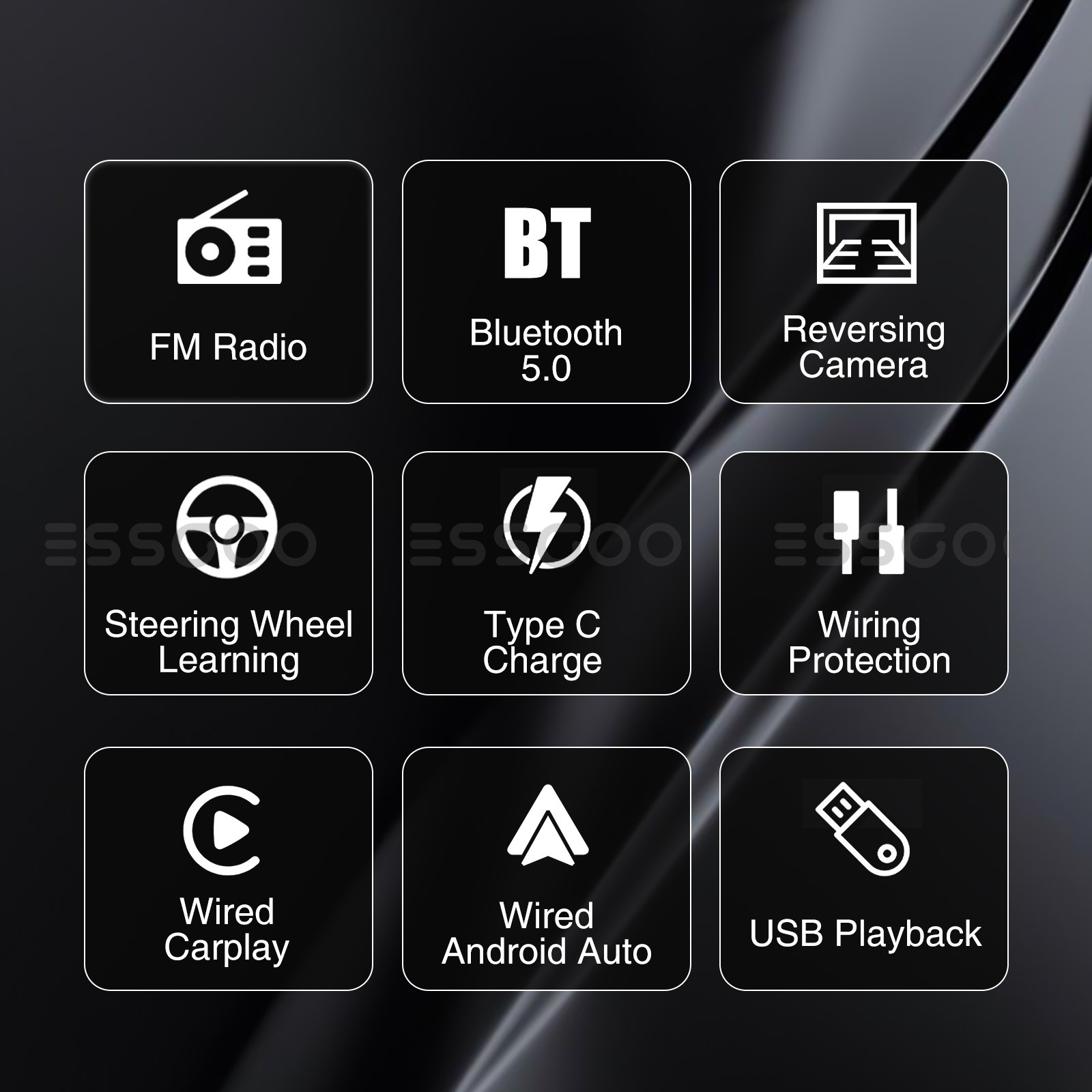 7″ Car Radio For Apple Carplay Android Single 1Din Touch Screen Stereo Bluetooth