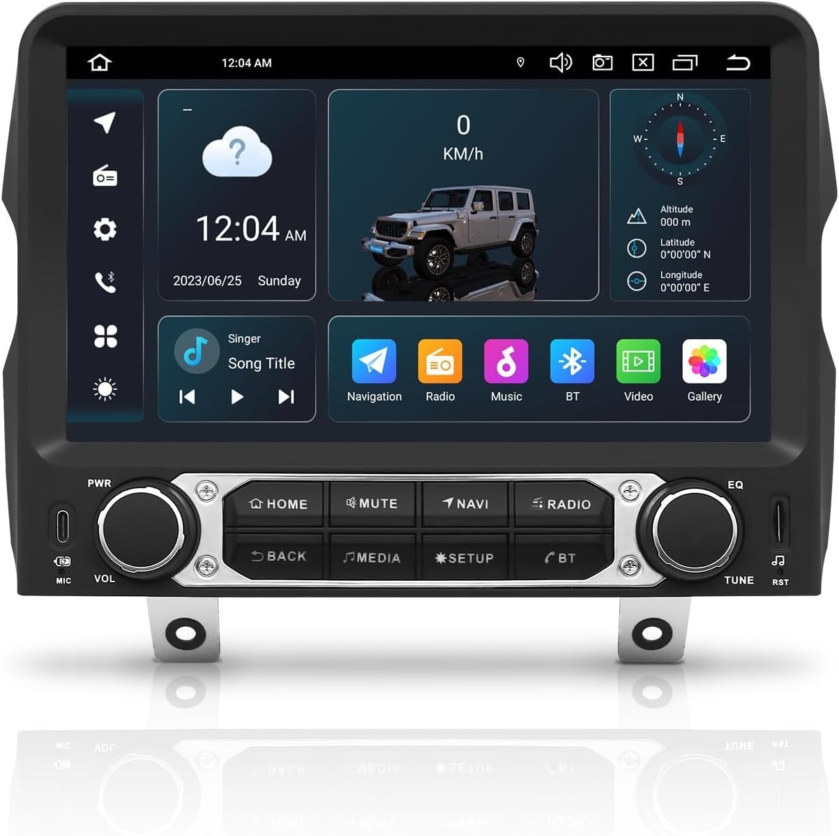 9″ Android 14 Car Radio Stereo for Jeep Wrangler Gladiator Pickups JT 2018,4752