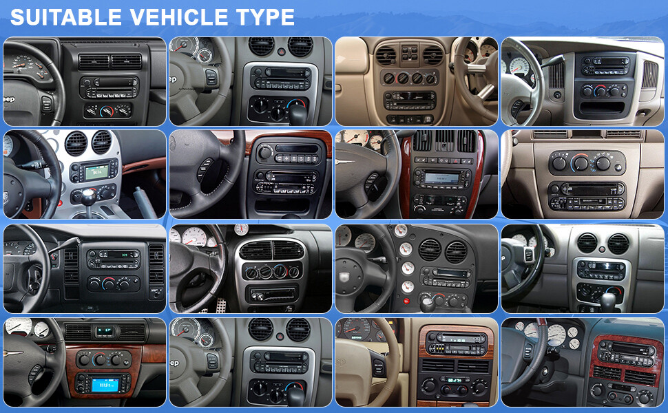 For 2002-2005 Dodge Ram Radio Apple CarPlay Android Auto Stereo GPS Navi WIFI BT