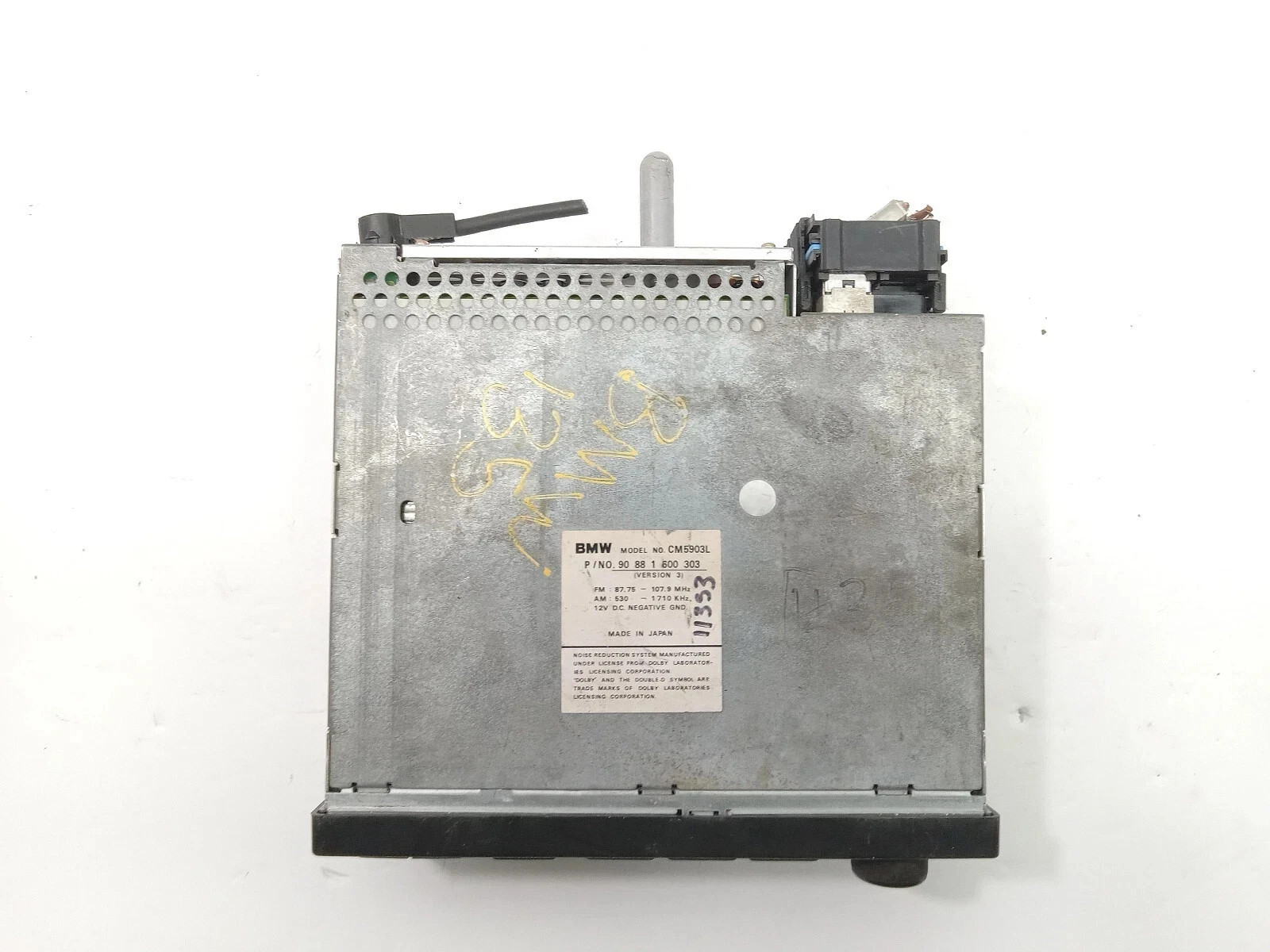 1993 BMW 325I AM-FM STEREO AUDIO RADIO RECEIVER OEM, CM5903L