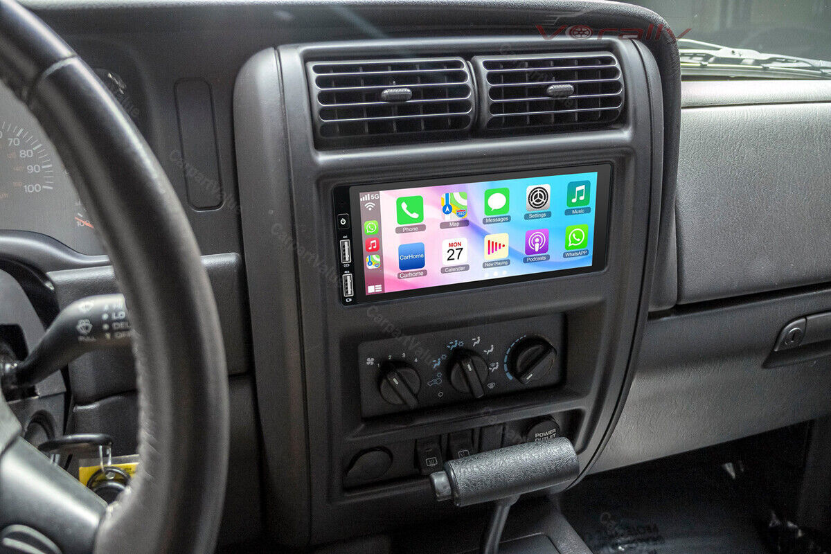 For 1997-2001 Jeep Cherokee WiFi CarPlay Radio Android 13 RDS GPS Navi AHD