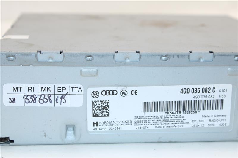 RADIO Audi A5 A6 Allroad RS5 S5 S6 10 11 12 13 14 15 16 17 4G0035082C 1347122