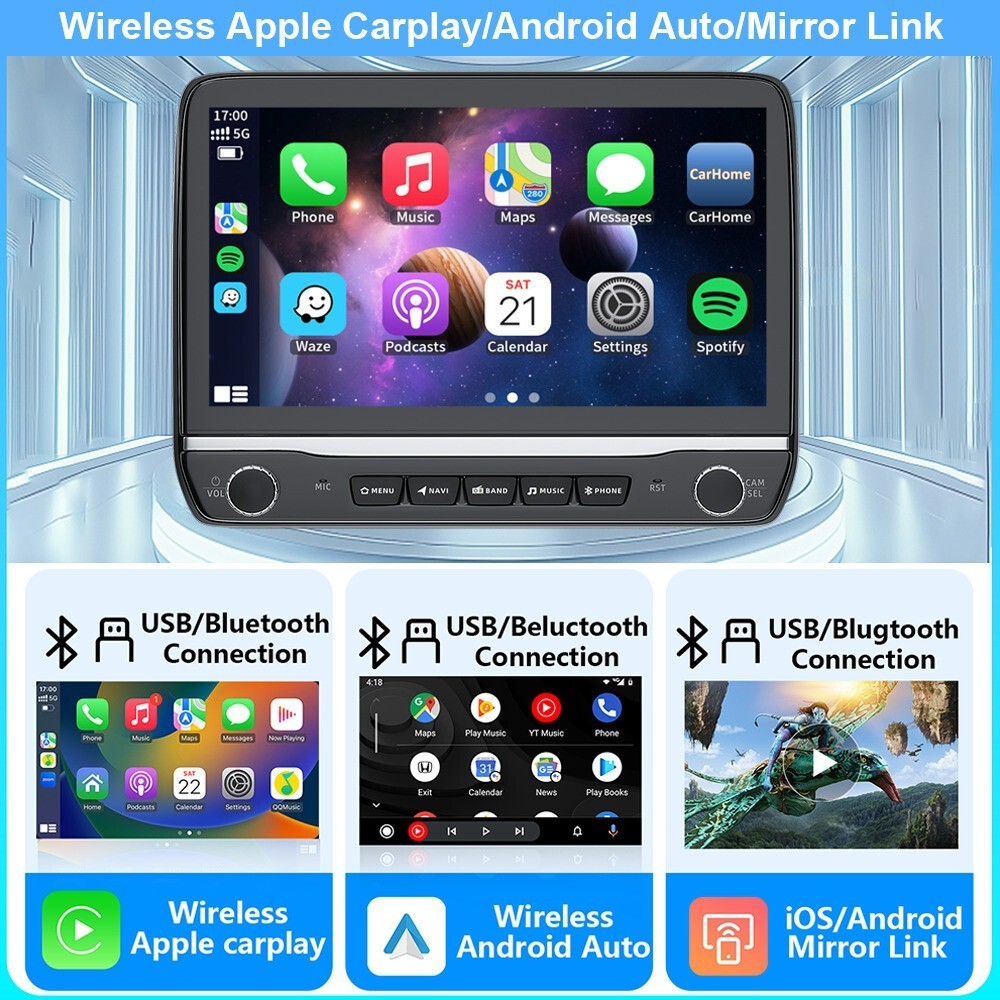 4G+64G Car GPS Navi Stereo Radio Wifi Carplay For Toyota Tacoma 2005-2015 Basic