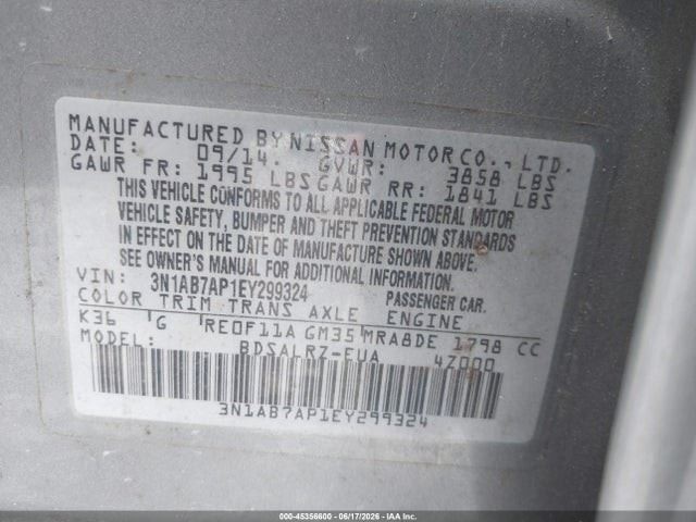 Audio Equipment Radio Receiver Am-fm-stereo-cd Fits 13-14 SENTRA 1203561