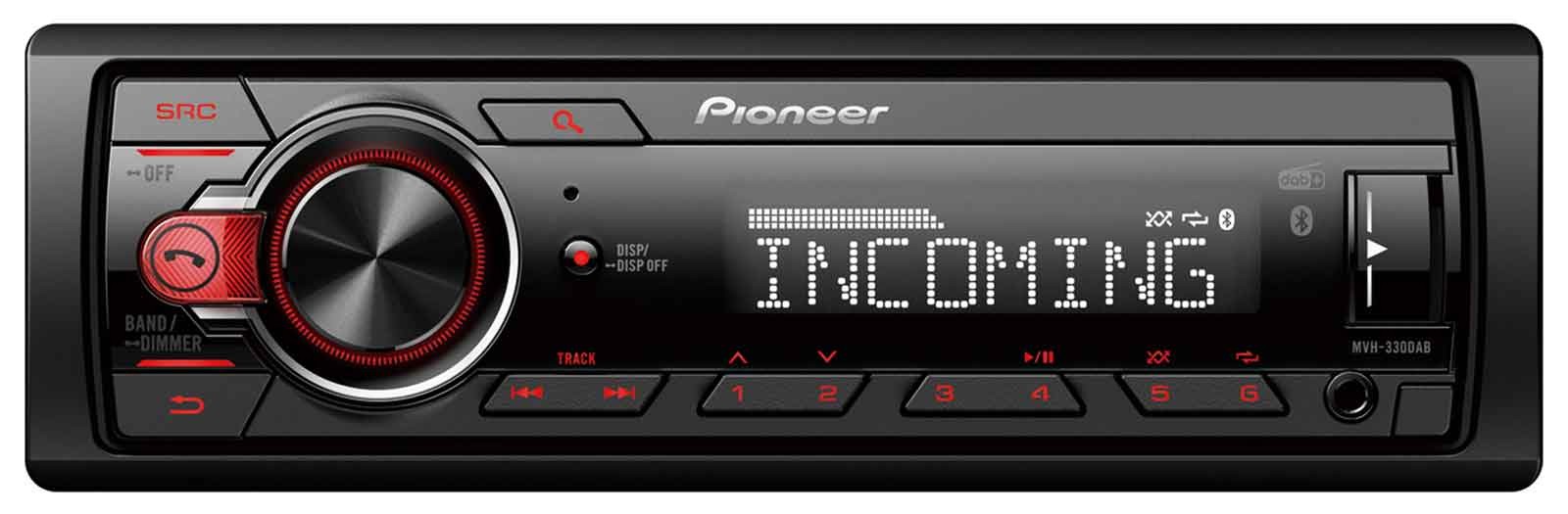 Pioneer MVH-330DABAN MP3 Car Stereo DAB Bluetooth USB AUX-IN inc DAB Antenna AN