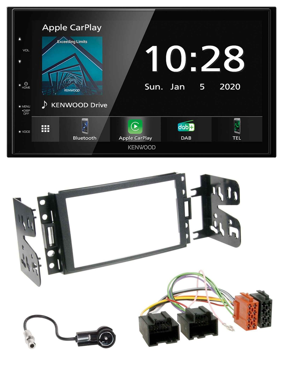 Kenwood Bluetooth MP3 DAB USB 2DIN Car Stereo for Chevrolet Corvette Uplander 05-