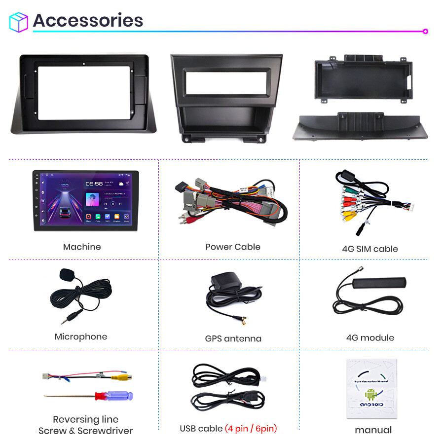 8Core 4G+64GB Android 12 Carplay Car Radio For 2008-2013 Honda Accord 8 GPS Navi
