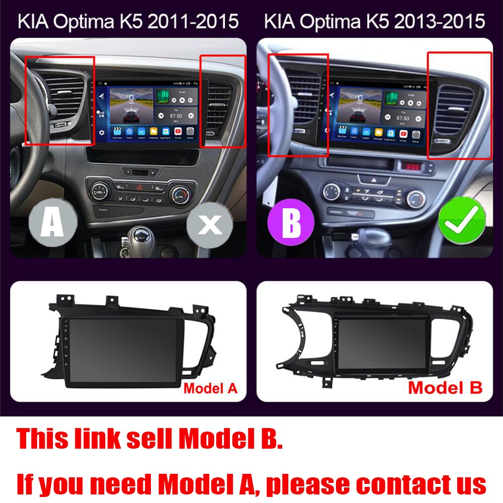 Wireless Carplay For Kia Optima K5 2011-2015 64G Android 15 Car GPS Radio Stereo