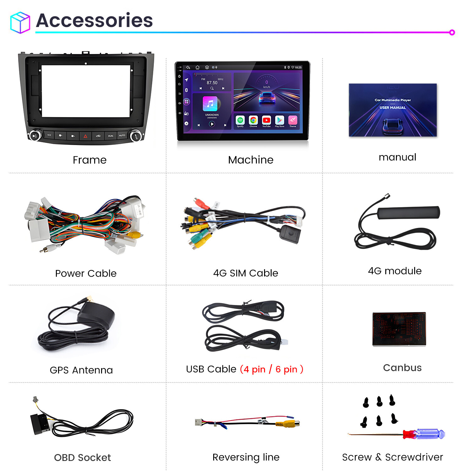 For Lexus IS250 IS350 2005-13 6+128G Android15 Carplay Car Stereo Radio GPS Navi