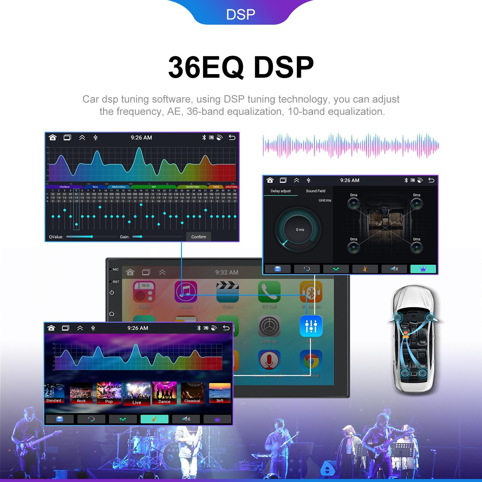 7″ Android 13 Car Multimedia Head Unit — WiFi Bluetooth CarPlay GPS MirrorLink