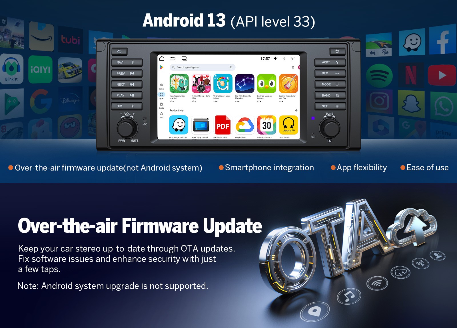 7″Android QLED 6+64 for BMW E39 530i 528i M5 Car Stereo Radio CarPlay GPS WiFi 6