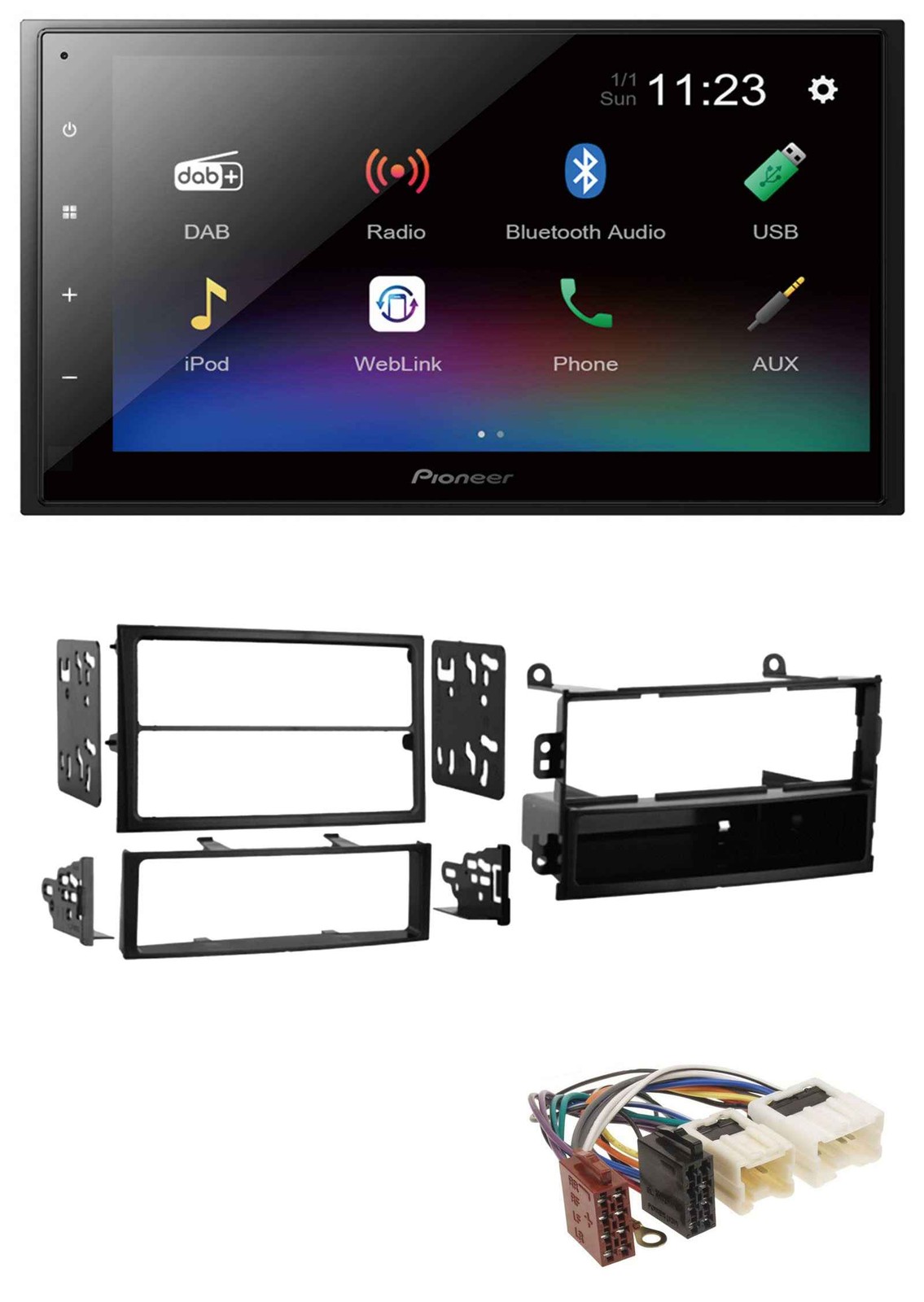 Pioneer USB Bluetooth DAB 2DIN MP3 Car Stereo for Nissan 350Z Roadster 02-05