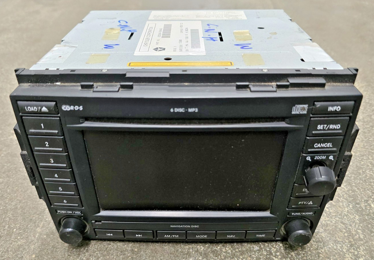 2005 2006 2007 JEEP Dodge Chrysler Navigation Radio REC 6 Disc CD 05064184AD OEM