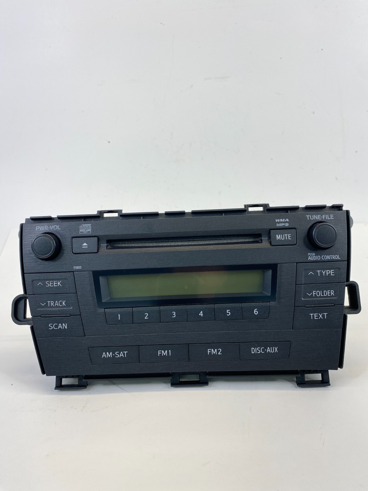 2010 2011 TOYOTA PRIUS RADIO RECEIVER CD DISC PLAYER MP3 WMA UNIT 8612047290 OEM