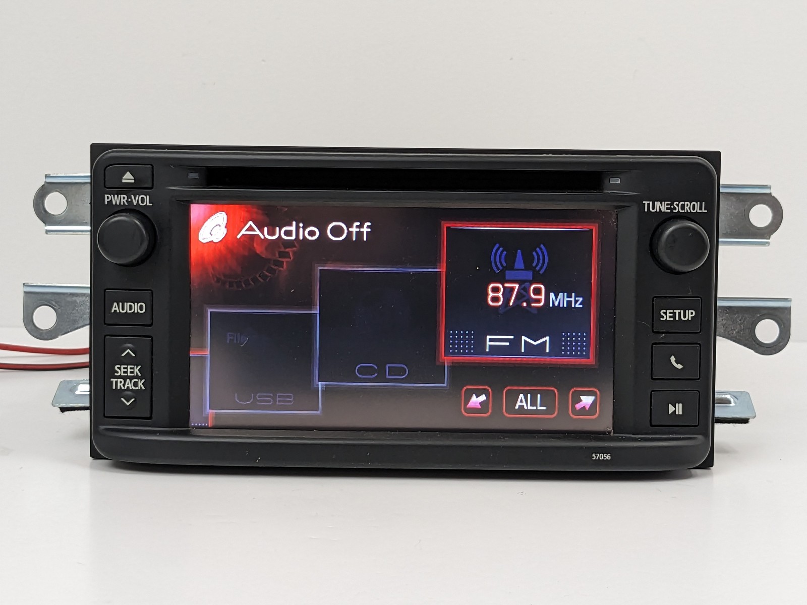 12 13 TOYOTA COROLLA RADIO BLUETOOTH CD PLAYER TOUCH-SCREEN DISPLAY 57056 OEM