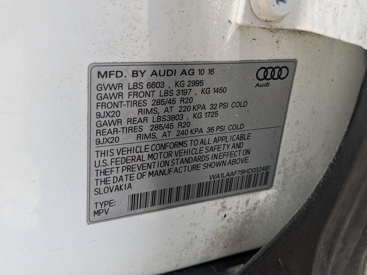 Audio Equipment Radio CD Player Glovebox Mounted Fits 17-19 AUDI Q7 819468