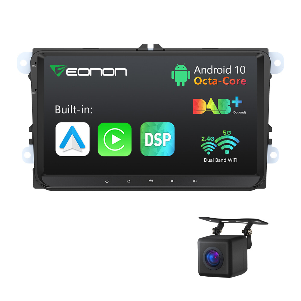 CAM+Eonon Q53PRO Android 10 Head Unit Best Car Stereo GPS Radio DSP Audio for VW
