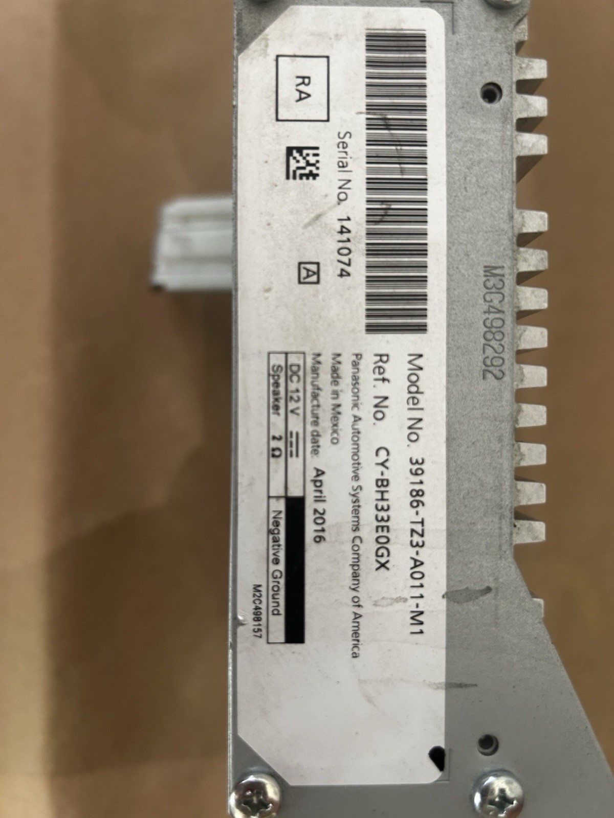 2015-2020 Acura TLX Radio Am. Fm. (CD Player Receiver) OEM
