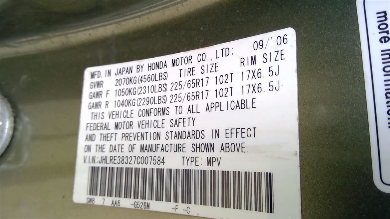 Audio Equipment Radio Am-fm-cd US Market Fits 07-11 CR-V 730789
