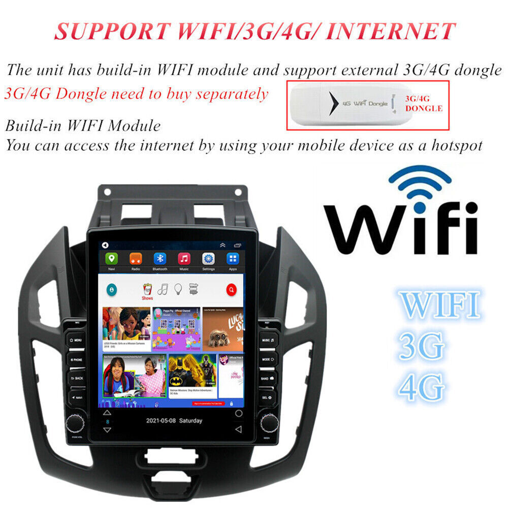 For Ford Transit Connect 2014-2018 Android 13 Carplay Car Stereo Radio GPS