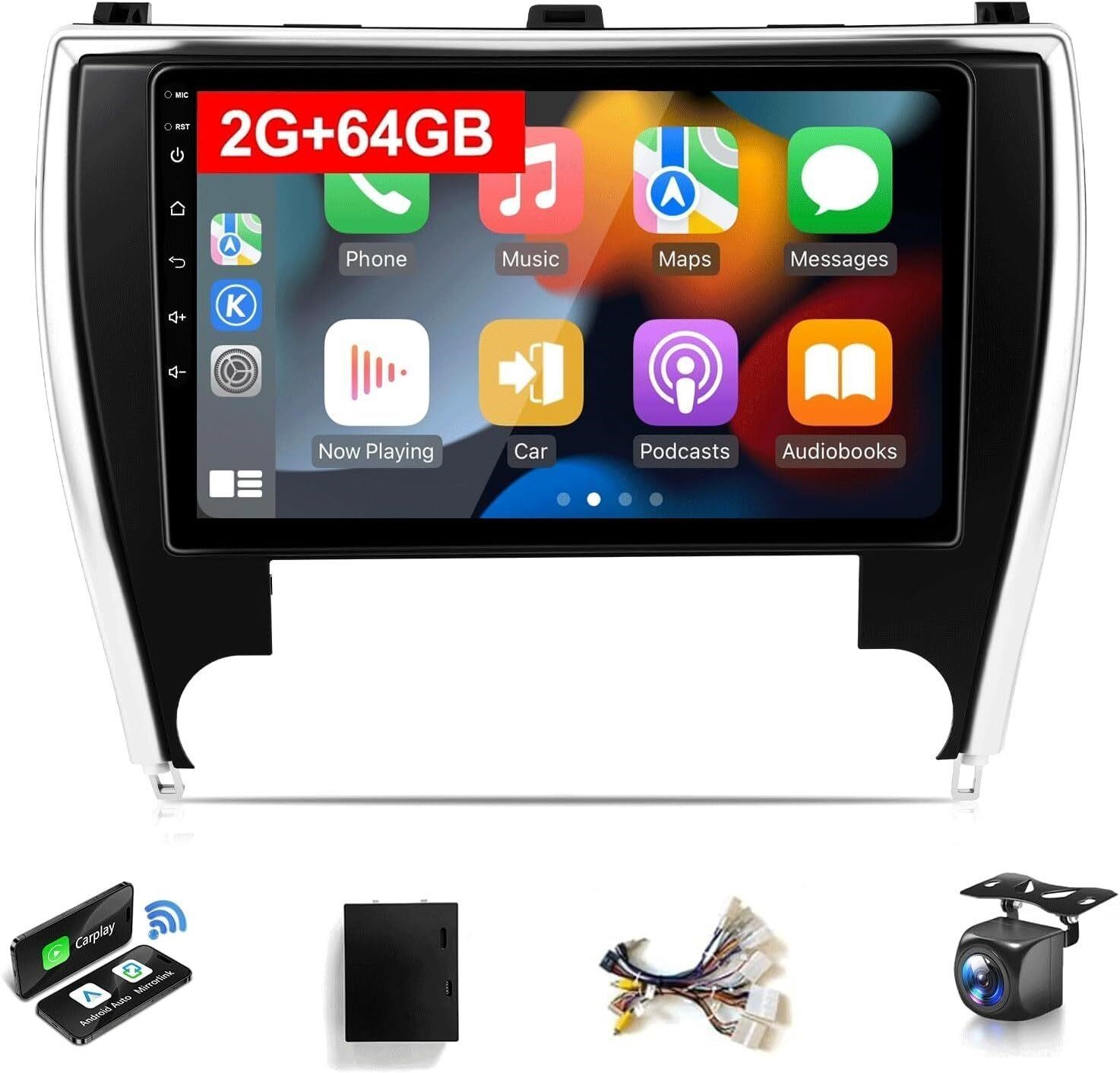 10.1in Android Auto/Carplay Stereo/Radio for 2015-2017 Toyota Camry