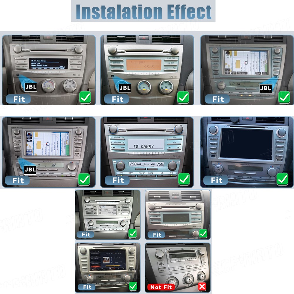 Apple Carplay For Toyota Camry 2006-2011 Android 15 Car Sterreo Radio Fit JBL