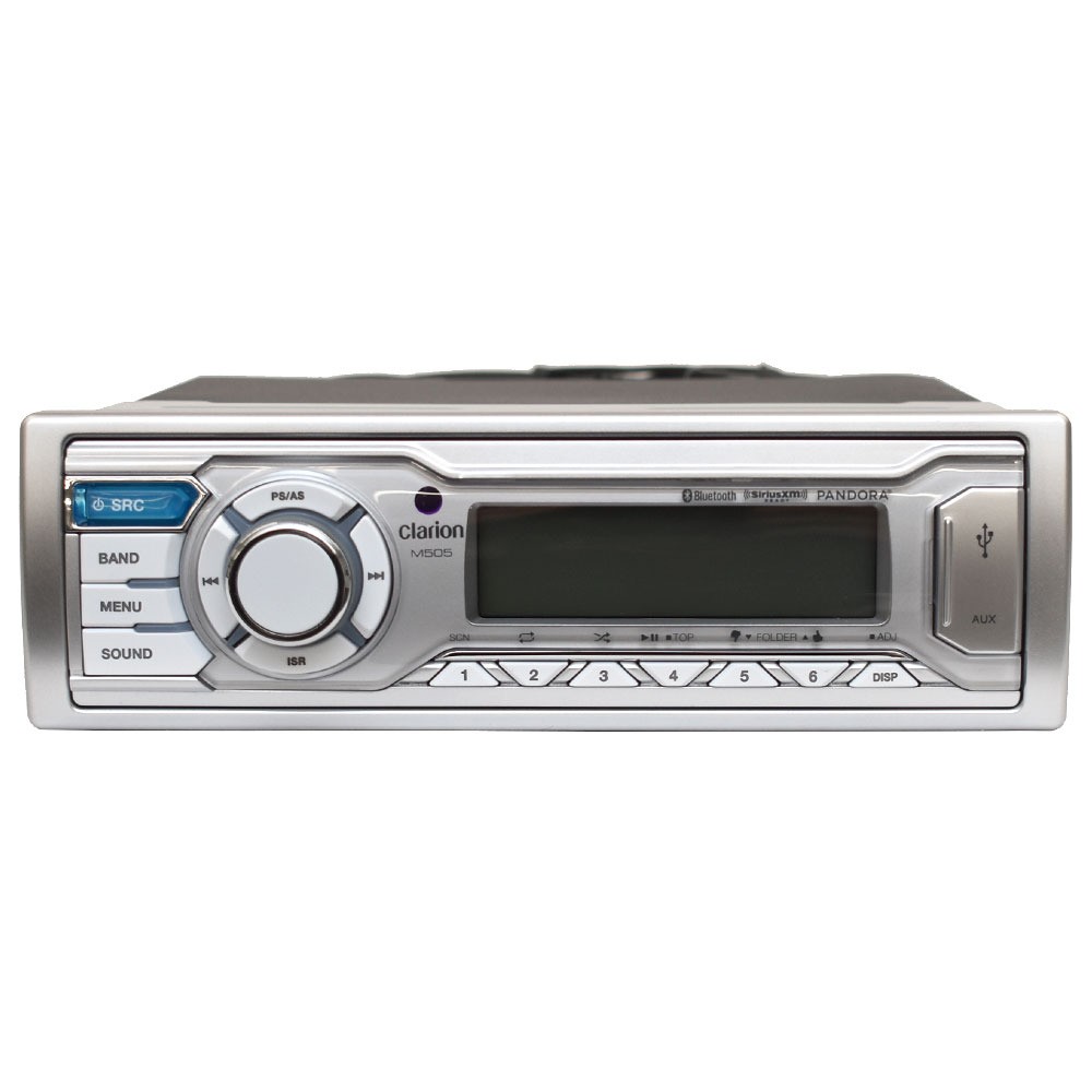 Clarion Boat Digital Media Receiver M505 | w/ Bluetooth Silver