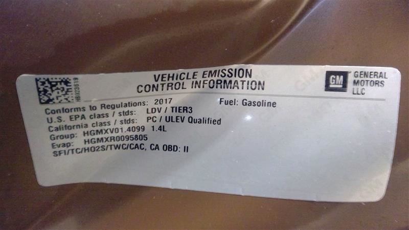 Display Screen 42498391 Fits 17 ENCORE 85176