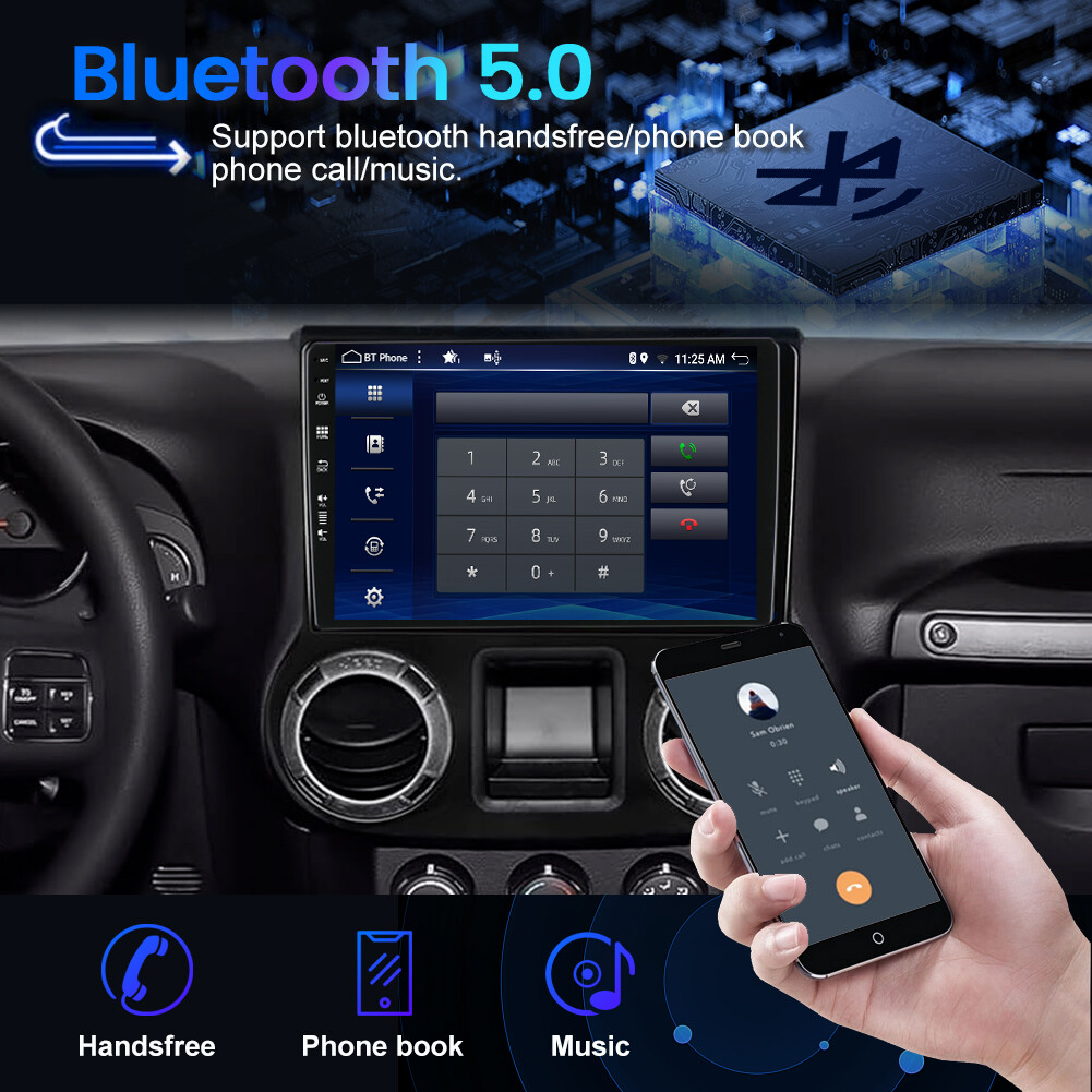 For Jeep Wrangler 2007-2017 Android 14 Car Stereo CarPlay GPS Navi 💥8GB+256GB💥
