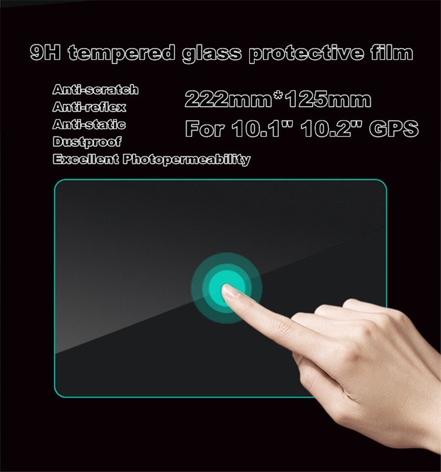 10.1″ Tempered Glass Screen Protector Film For Car Radio GPS Stereo DVD Player