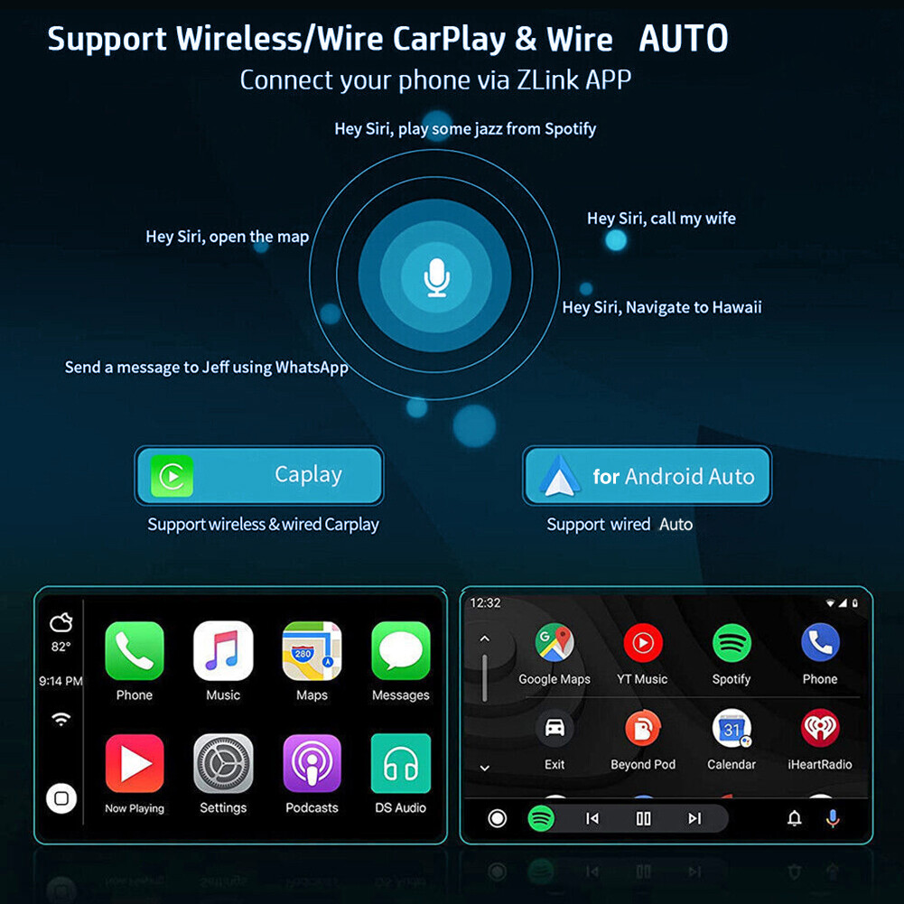 For 2004-2007 Chrysler 300C Android 13.0 CarPlay Car Stereo Radio GPS Navi WiFi