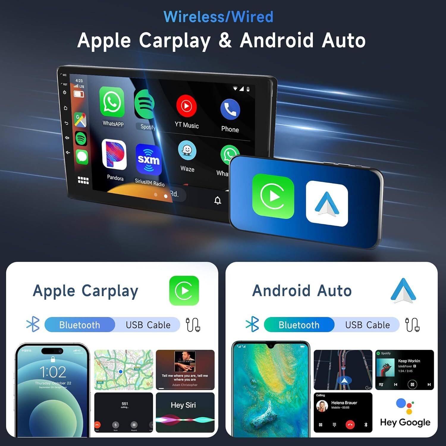 For Hyundai Tucson 2019 2020 2021 Android 14 Apple Carplay Car Radio Stereo GPS