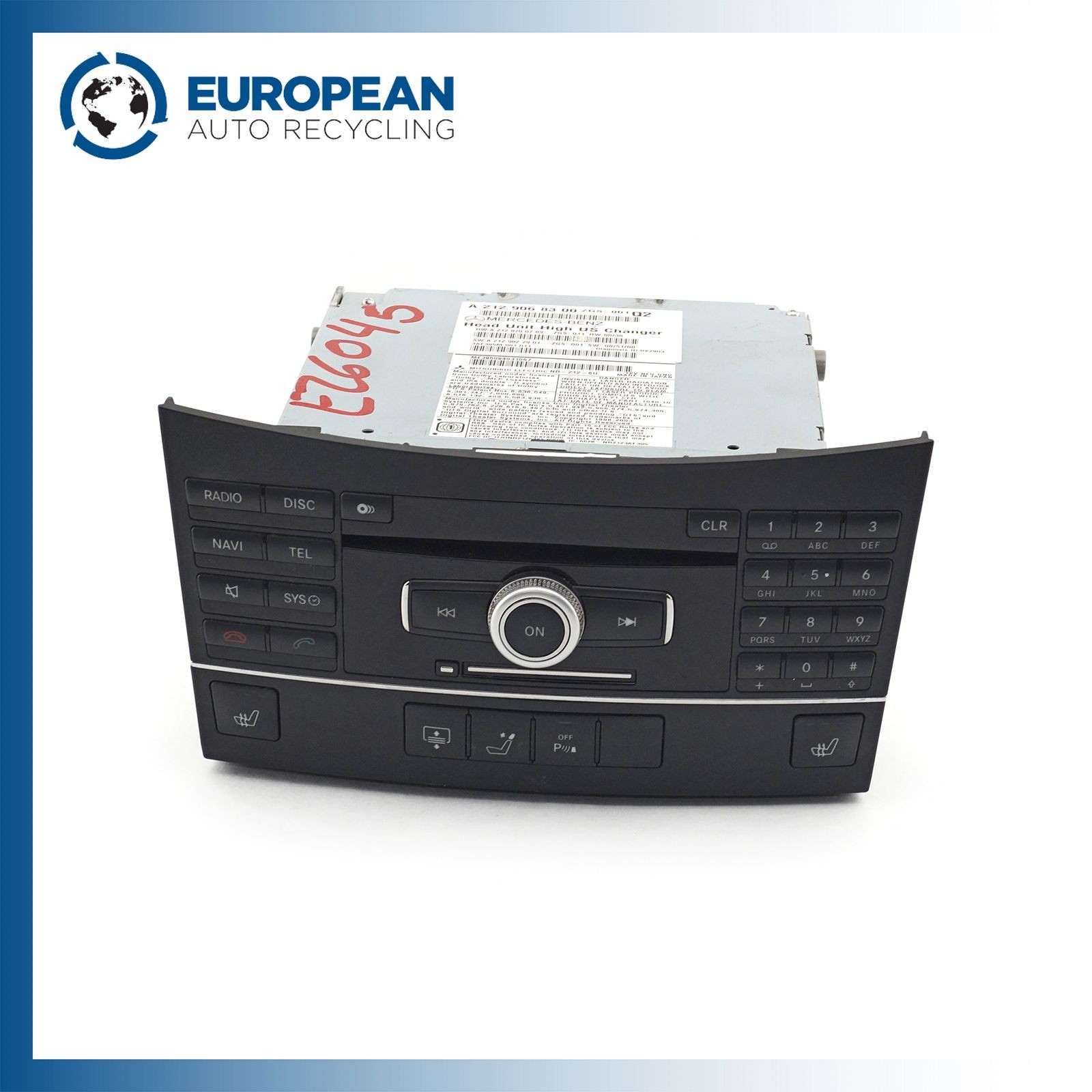 2010-2011 MERCEDES E350 Radio Receiver Assembly Command Head Unit 2129068300