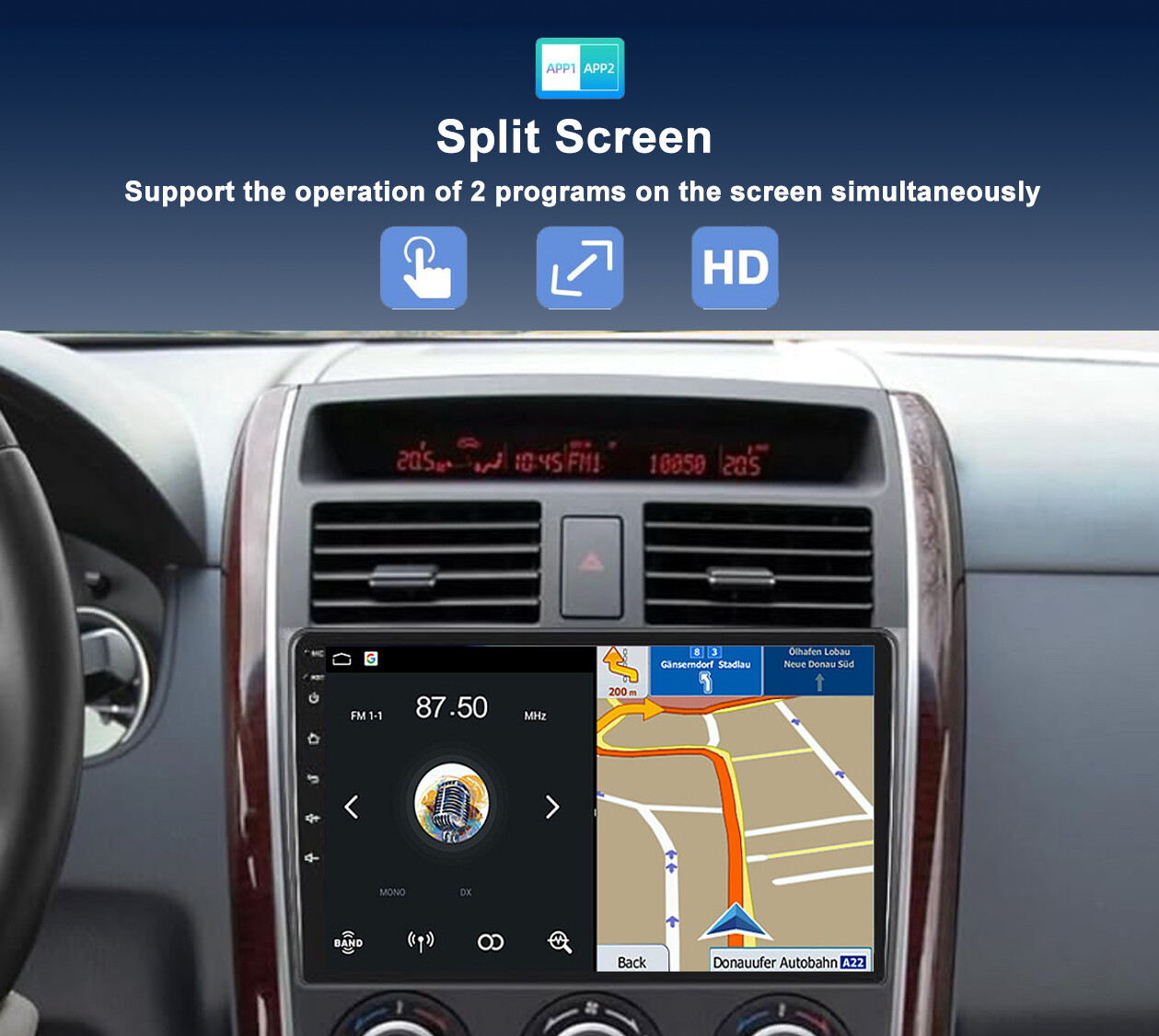 6G+128G For Mazda CX-9 CX9 2007-2015 Android14 Car Stereo CarPlay BT 4G DAB+QLED