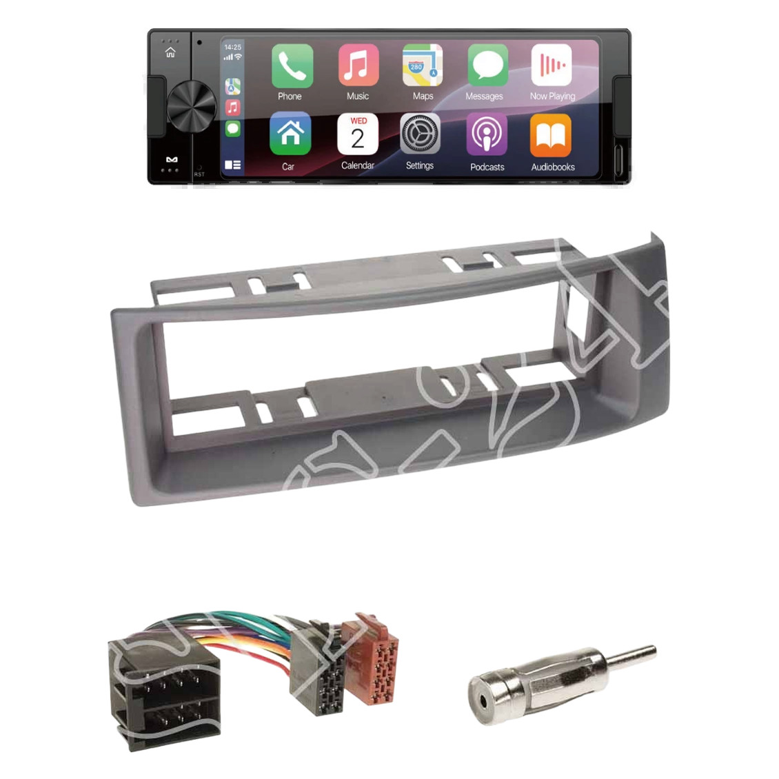 Ampire CPR60 radio DAB + with installation kit for Renault Megane I (BA/DA) from 1995