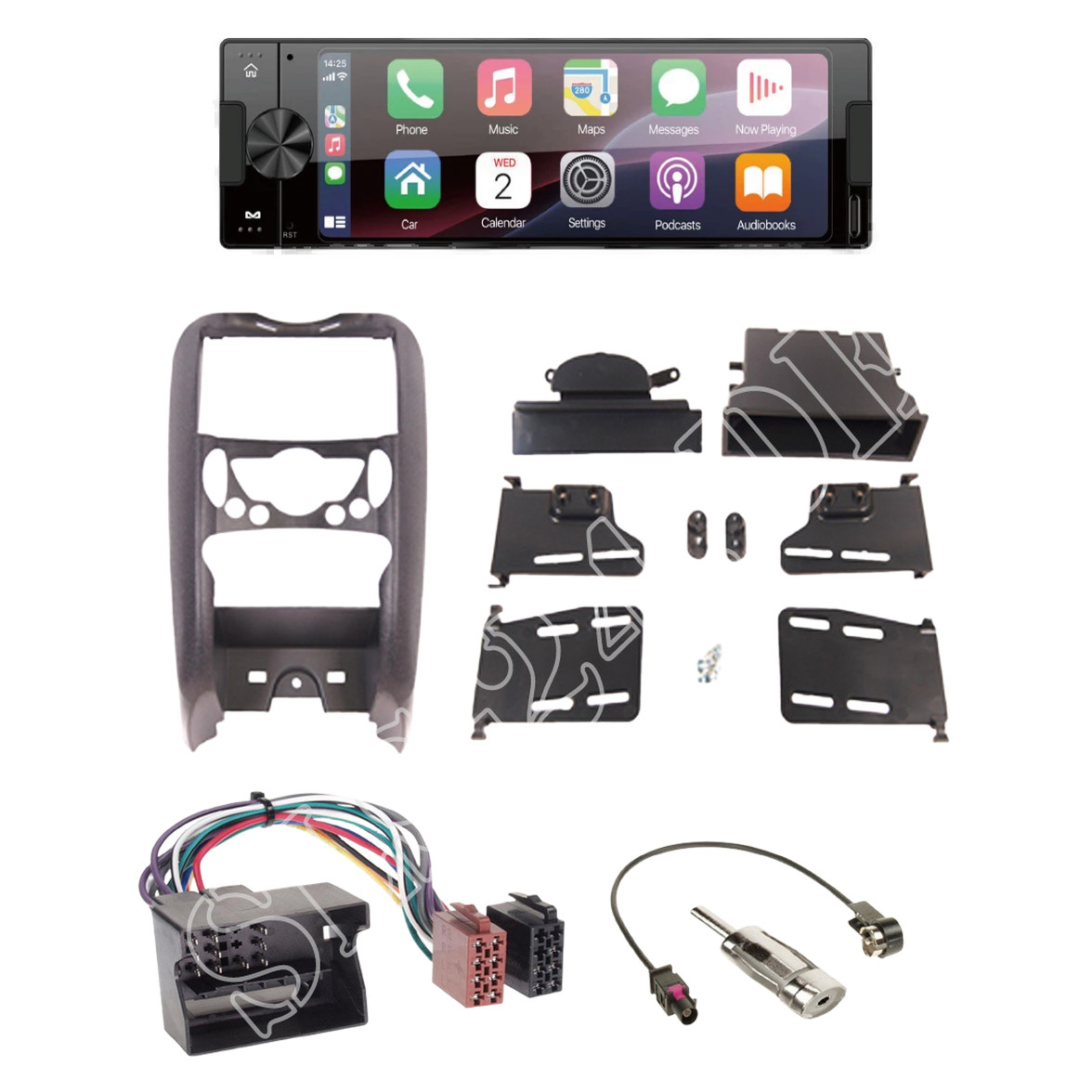 Ampire CPR60 Radio DAB + CarPlay with installation kit for BMW Mini Cooper (R56)