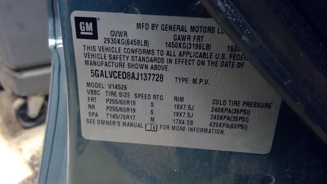 Audio Equipment Radio Opt Uui Fits 10-17 TRAVERSE 390487