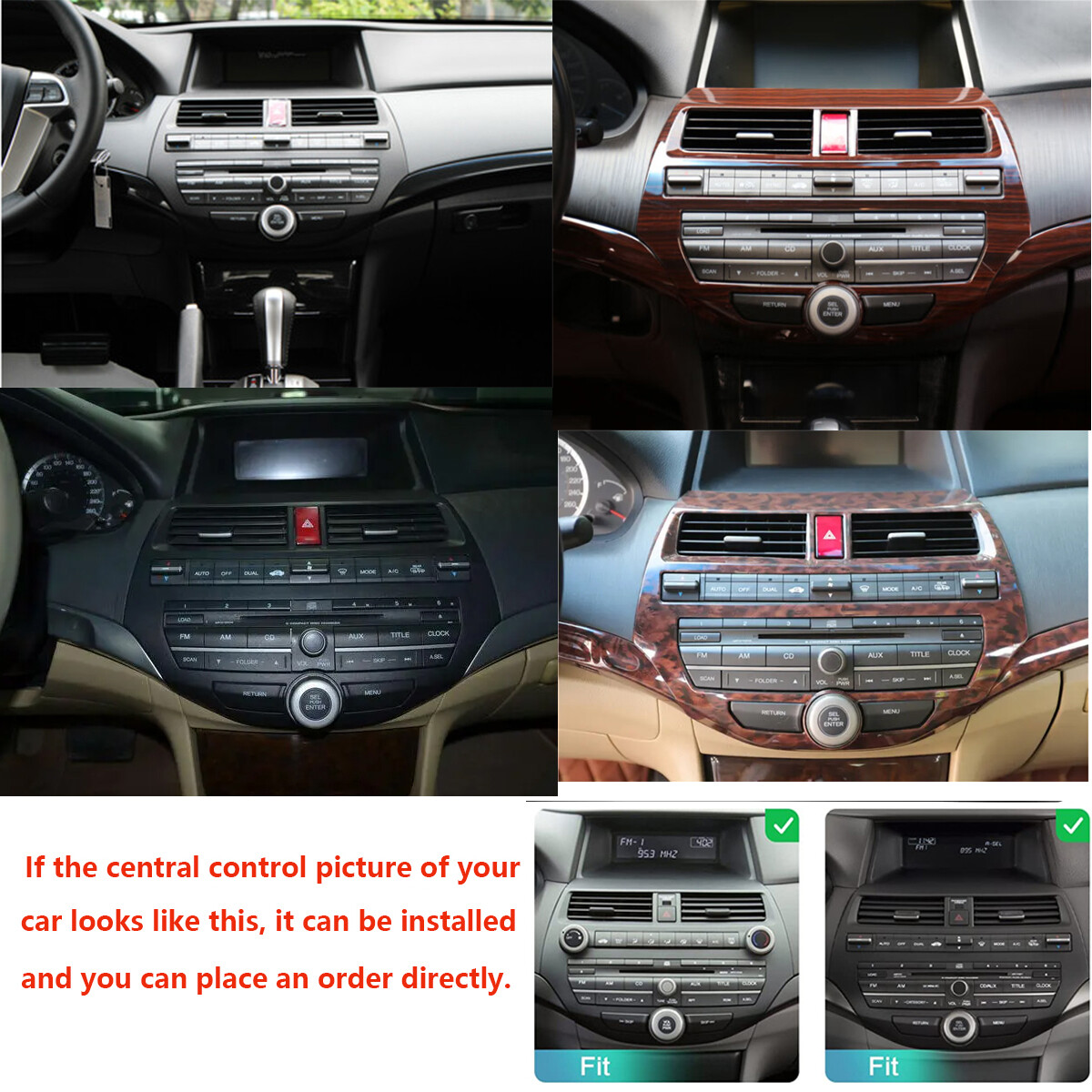 FOR HONDA ACCORD 2008-2012 ANDROID AUTO APPLE CARPLAY CAR STEREO GPS NAVI RADIO