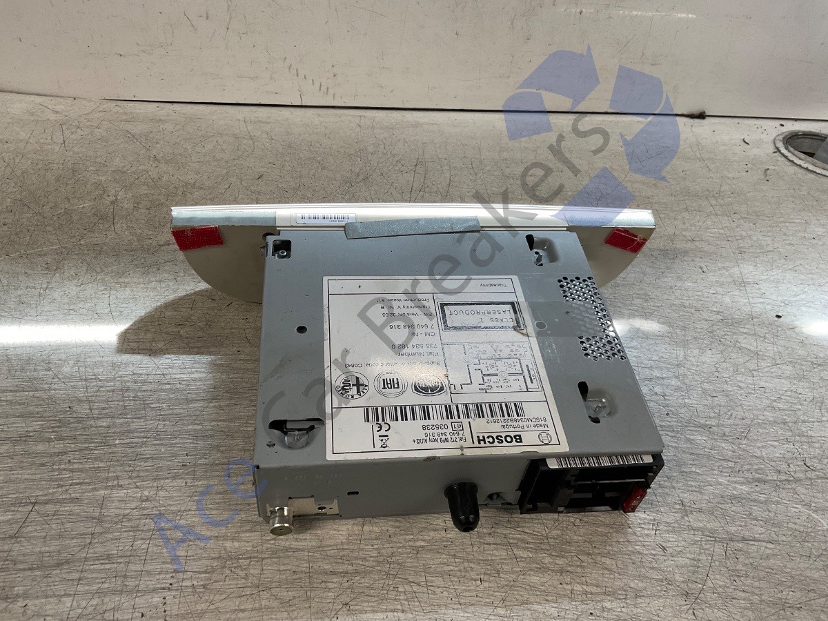 Fiat 500 07-15 Stereo Radio CD Player No Code 7355341820