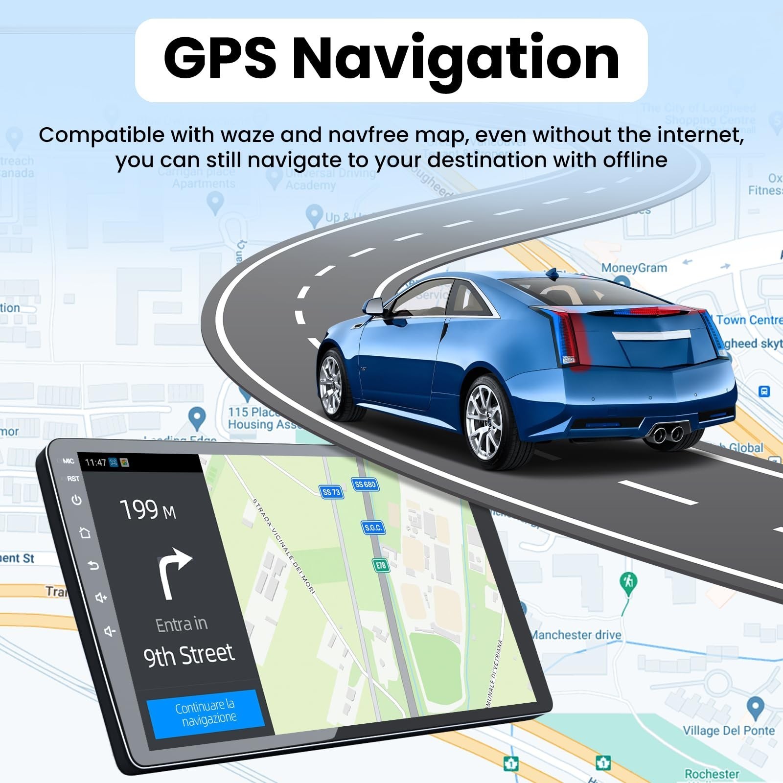 For 2012-2014 Toyota Camry CarPlay Android 13 Car Radio Stereo 4+64G 10in DSP