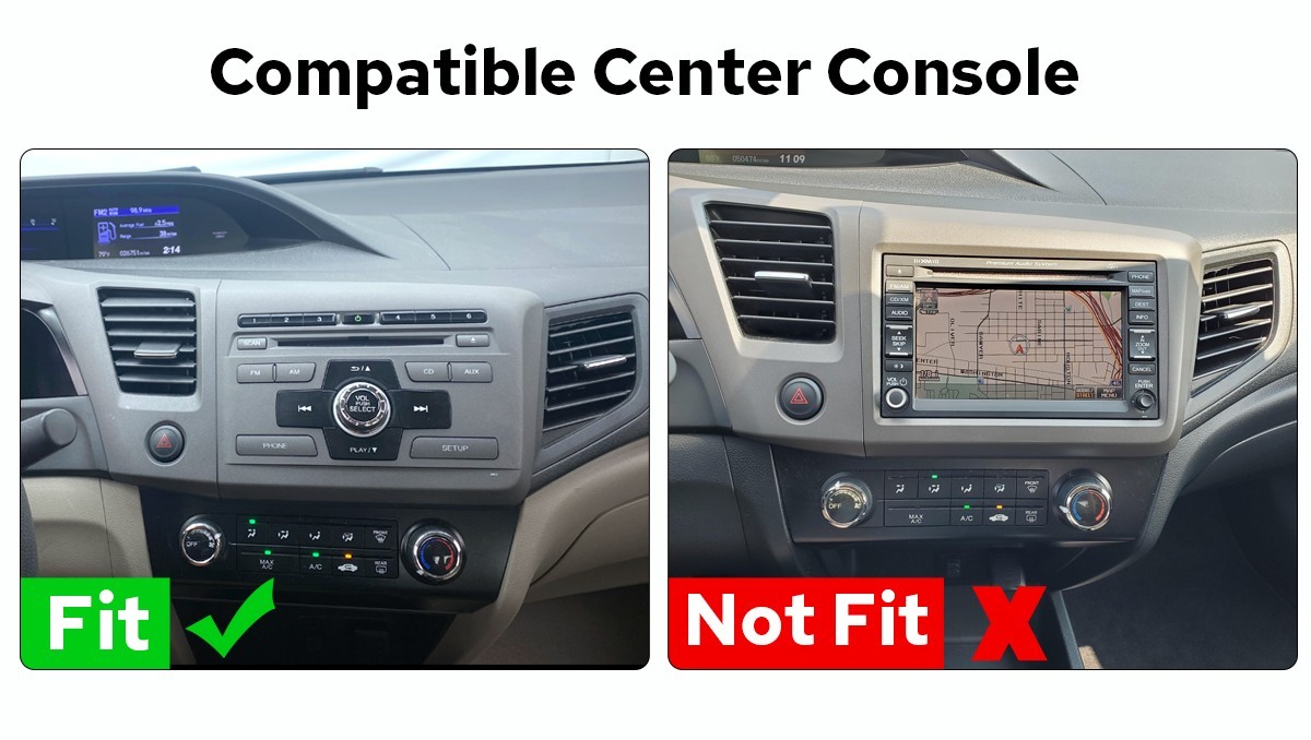 8+128GB 9 inch Android Auto CarPlay Car Stereo Plug & Play for Honda Civic 2012