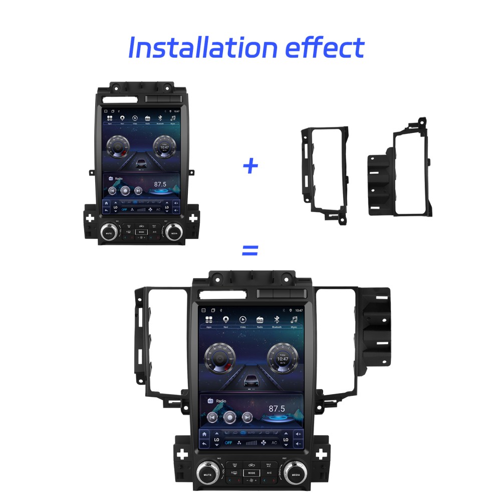 12.1″ 4+64GB Android 15 Carplay Tesla Car Stereo Radio For Ford Taurus 2010-2012
