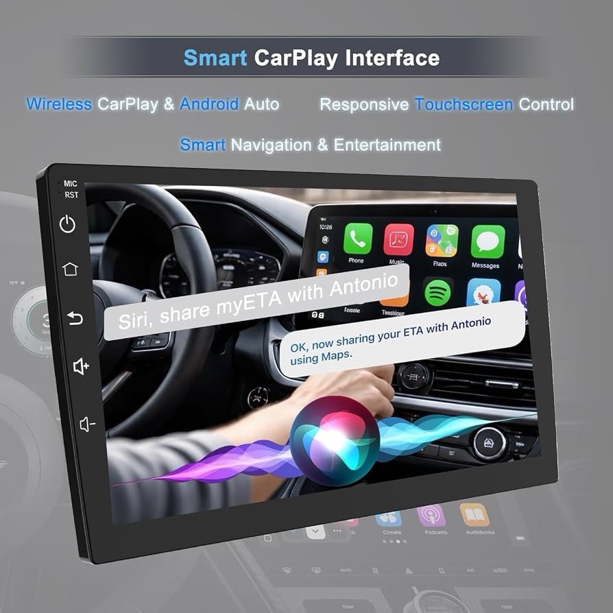 CarPlay Car Stereo for Toyota Tacoma 2005–2015, Android 15, 10.1″, 4GB+64GB ROM